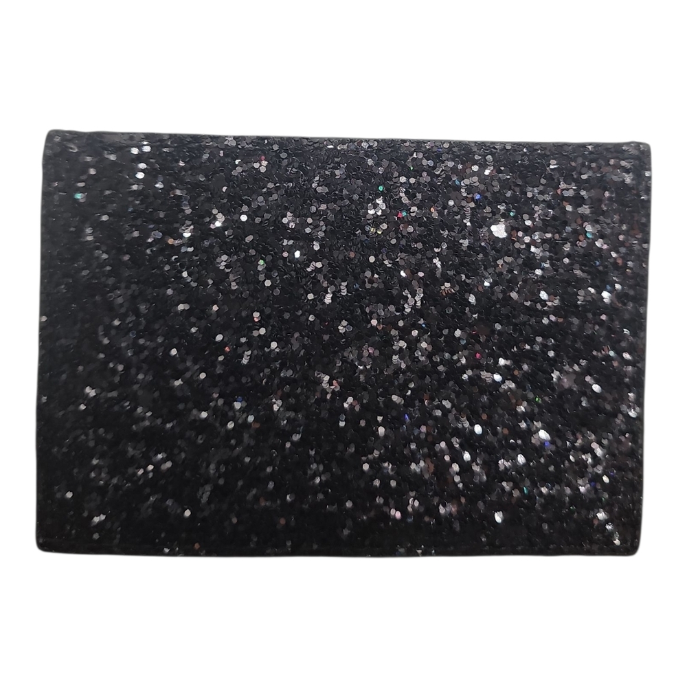 NEW Kate Spade Glitter Black‎ Leather Card Holder, New No Tag